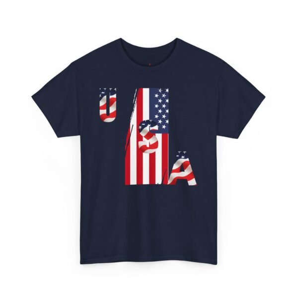 Unisex Heavy Cotton Patriotic T-Shirt for Independence Day, Memorial Day