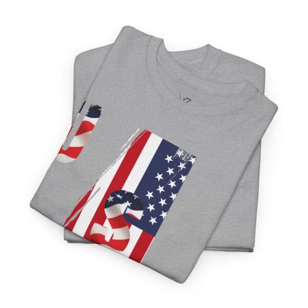 Unisex Heavy Cotton Patriotic T-Shirt for Independence Day, Memorial Day