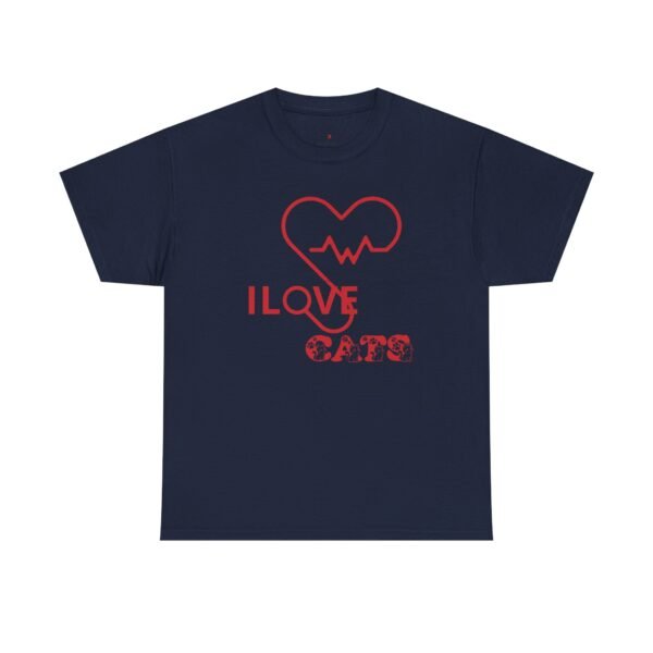 I Love Cats Unisex Heavy Cotton Tee