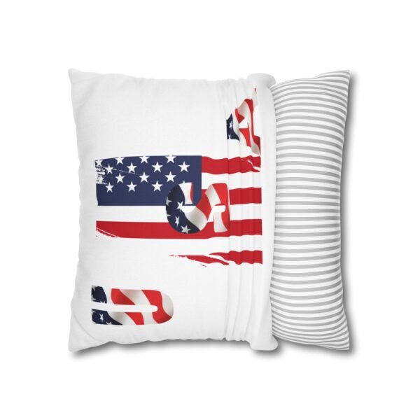 Patriotic Square Spun Polyester Pillowcase