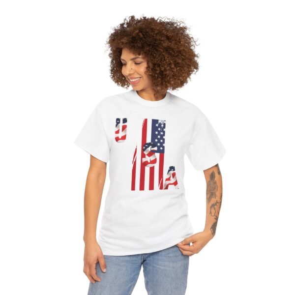 Unisex Heavy Cotton Patriotic T-Shirt for Independence Day, Memorial Day