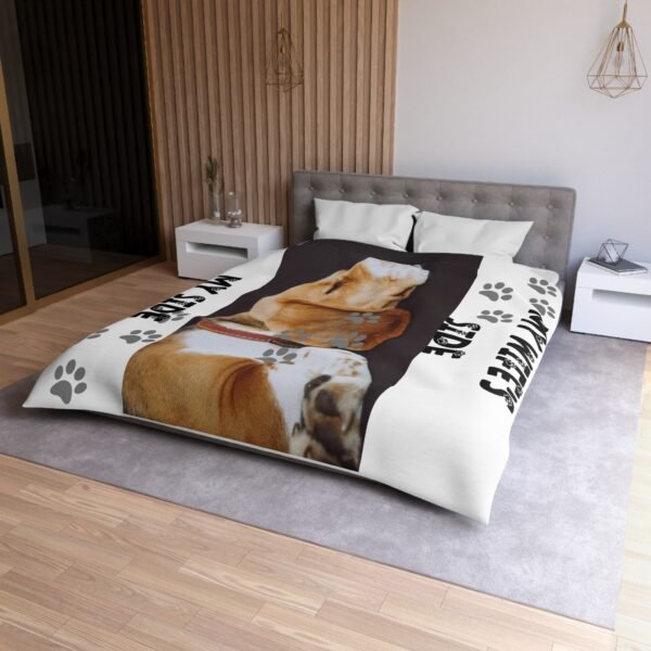 Personalized Dog Microfiber Duvet Cover Cozy Home Decor for Pet Lovers
