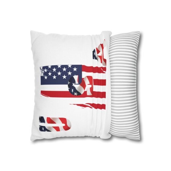 Patriotic Square Spun Polyester Pillowcase