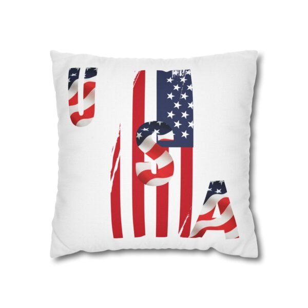 Patriotic Square Spun Polyester Pillowcase