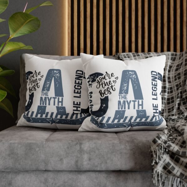 Best Dad Square Pillowcase Father's Day Present, Home Decor, Fun Accent Pillow, Dad Appreciation