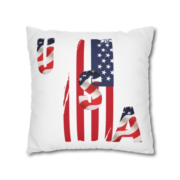 Patriotic Square Spun Polyester Pillowcase