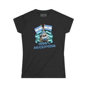 1000% Argentina Women's Softstyle Tee, Casual Women's Shirt