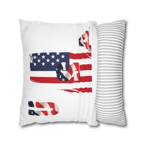 Patriotic Square Spun Polyester Pillowcase