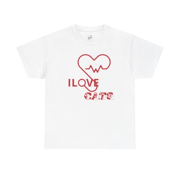 I Love Cats Unisex Heavy Cotton Tee