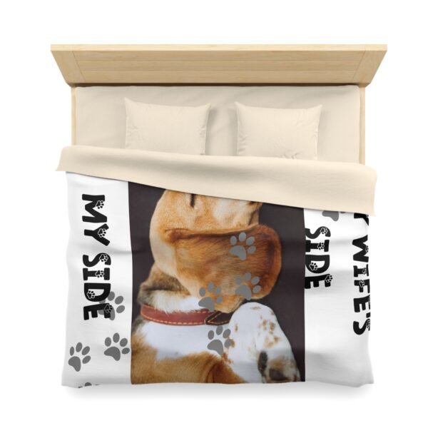 Personalized Dog Microfiber Duvet Cover Cozy Home Decor for Pet Lovers