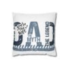 Best Dad Square Pillowcase Father's Day Present, Home Decor, Fun Accent Pillow, Dad Appreciation