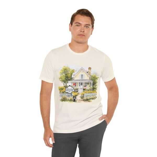 Unisex Jersey Short Sleeve Tee - Perfect for Home Lovers, Charming Cottage Graphic Tee