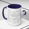 Personalized Musical Accent Coffee Mug Musical Coffee Mug - Perfect Gift for Music Lovers, With Inspirational Quote