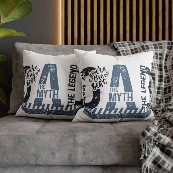 Best Dad Square Pillowcase Father's Day Present, Home Decor, Fun Accent Pillow, Dad Appreciation