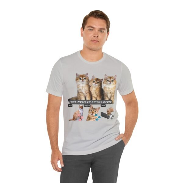 Personalized Unisex Jersey Short Sleeve Shirt, photos without background