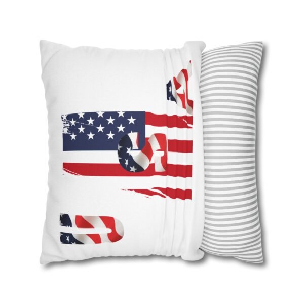 Patriotic Square Spun Polyester Pillowcase