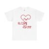 Personalized I Love Cats Unisex Heavy Cotton Tee