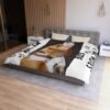 Personalized Dog Microfiber Duvet Cover Cozy Home Decor for Pet Lovers