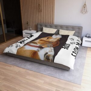 Personalized Dog Microfiber Duvet Cover Cozy Home Decor for Pet Lovers