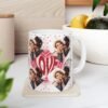 Custom Photos Love Mug - Personalized Ceramic Cup for Couples, Valentine's Day Gift, Anniversary Present
