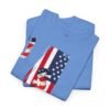 Unisex Heavy Cotton Patriotic T-Shirt for Independence Day, Memorial Day