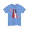 Unisex Heavy Cotton Patriotic T-Shirt for Independence Day, Memorial Day