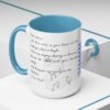 Personalized Musical Accent Coffee Mug Musical Coffee Mug - Perfect Gift for Music Lovers, With Inspirational Quote