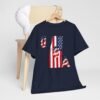 Unisex Heavy Cotton Patriotic T-Shirt for Independence Day, Memorial Day