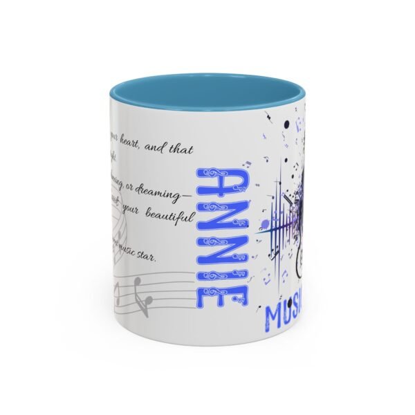 Personalized Musical Accent Coffee Mug Musical Coffee Mug - Perfect Gift for Music Lovers, With Inspirational Quote