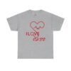 Personalized I Love Cats Unisex Heavy Cotton Tee