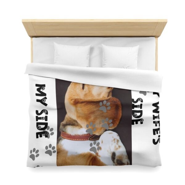Personalized Dog Microfiber Duvet Cover Cozy Home Decor for Pet Lovers