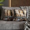 Personalized Cat Lover Spun Polyester Square Pillowcase for Home