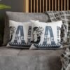 Best Dad Square Pillowcase Father's Day Present, Home Decor, Fun Accent Pillow, Dad Appreciation