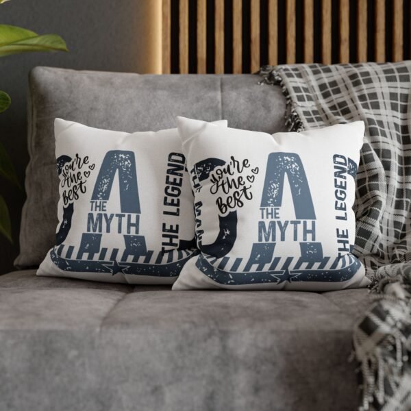 Best Dad Square Pillowcase Father's Day Present, Home Decor, Fun Accent Pillow, Dad Appreciation