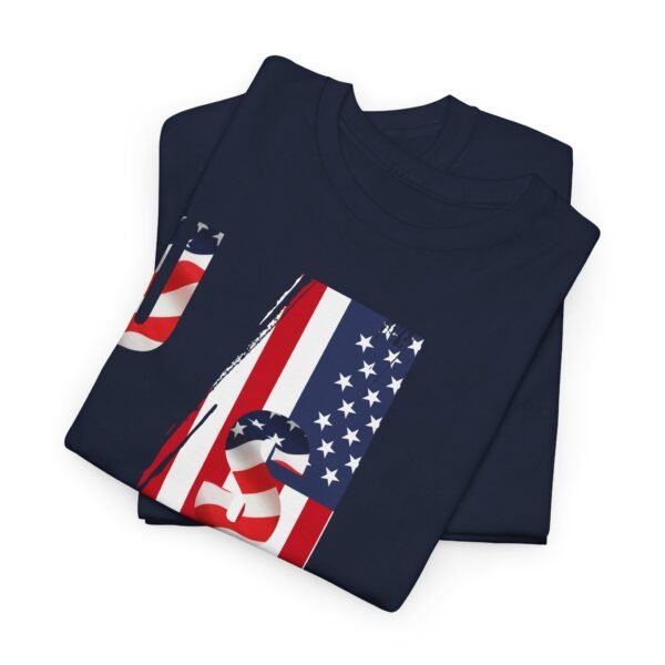 Unisex Heavy Cotton Patriotic T-Shirt for Independence Day, Memorial Day
