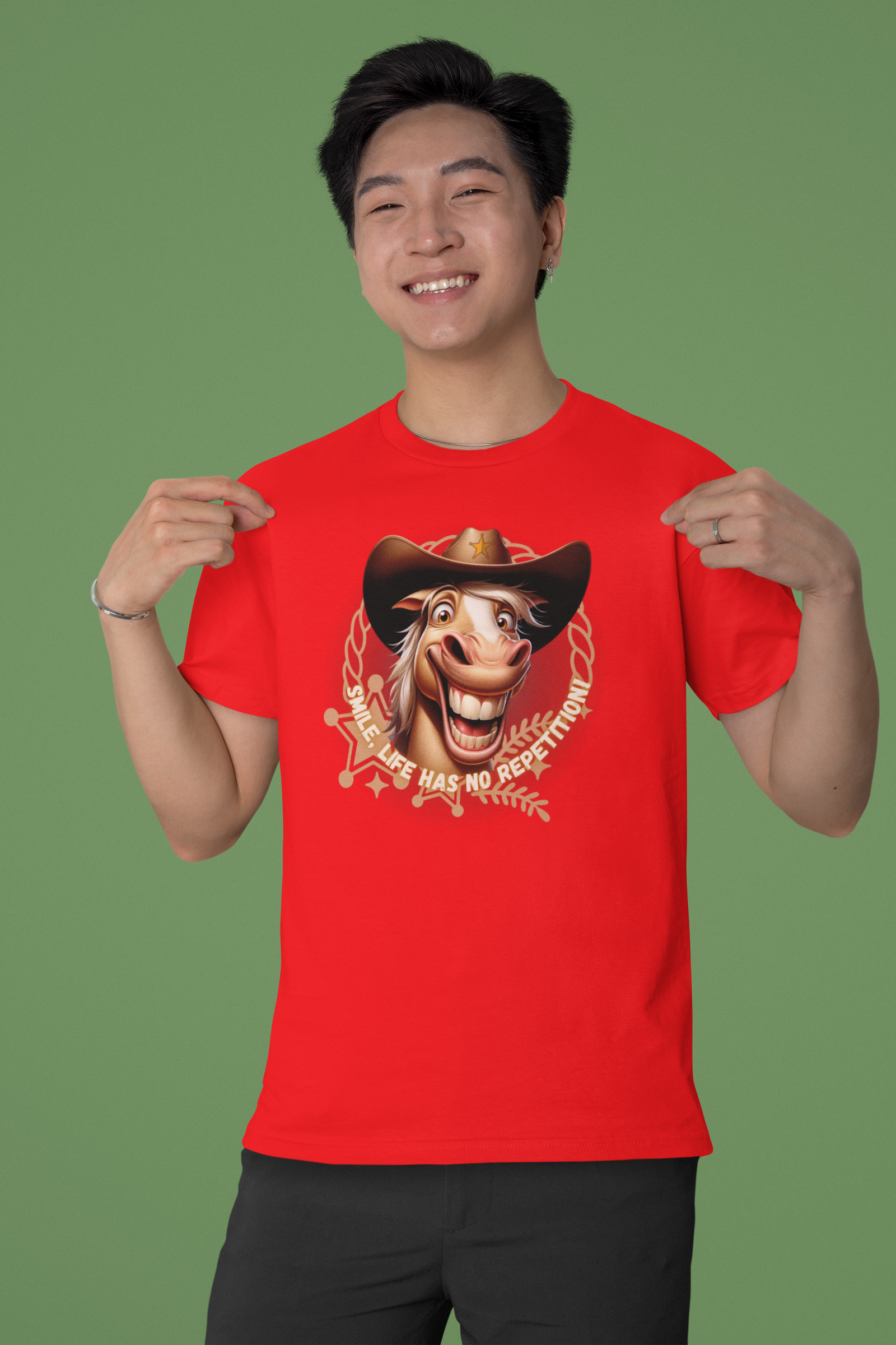 Funny Horse Graphic Unisex Tee