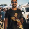 Fun Cartoon Beer Humorous Men Cotton T-Shirt  Best Friend Present