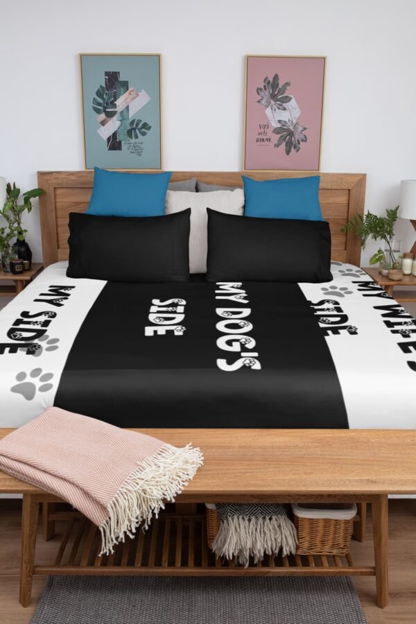 Personalized Microfiber Duvet Cover Cozy Home Decor for Pet Lovers