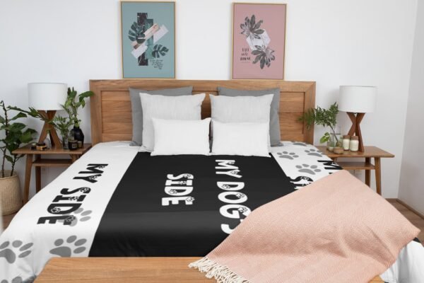 Personalized Microfiber Duvet Cover Cozy Home Decor for Pet Lovers