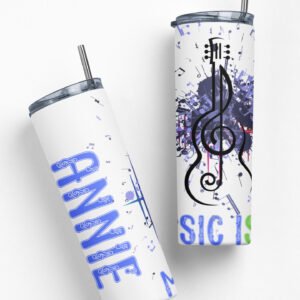 Music 20 oz Personalized Tumbler