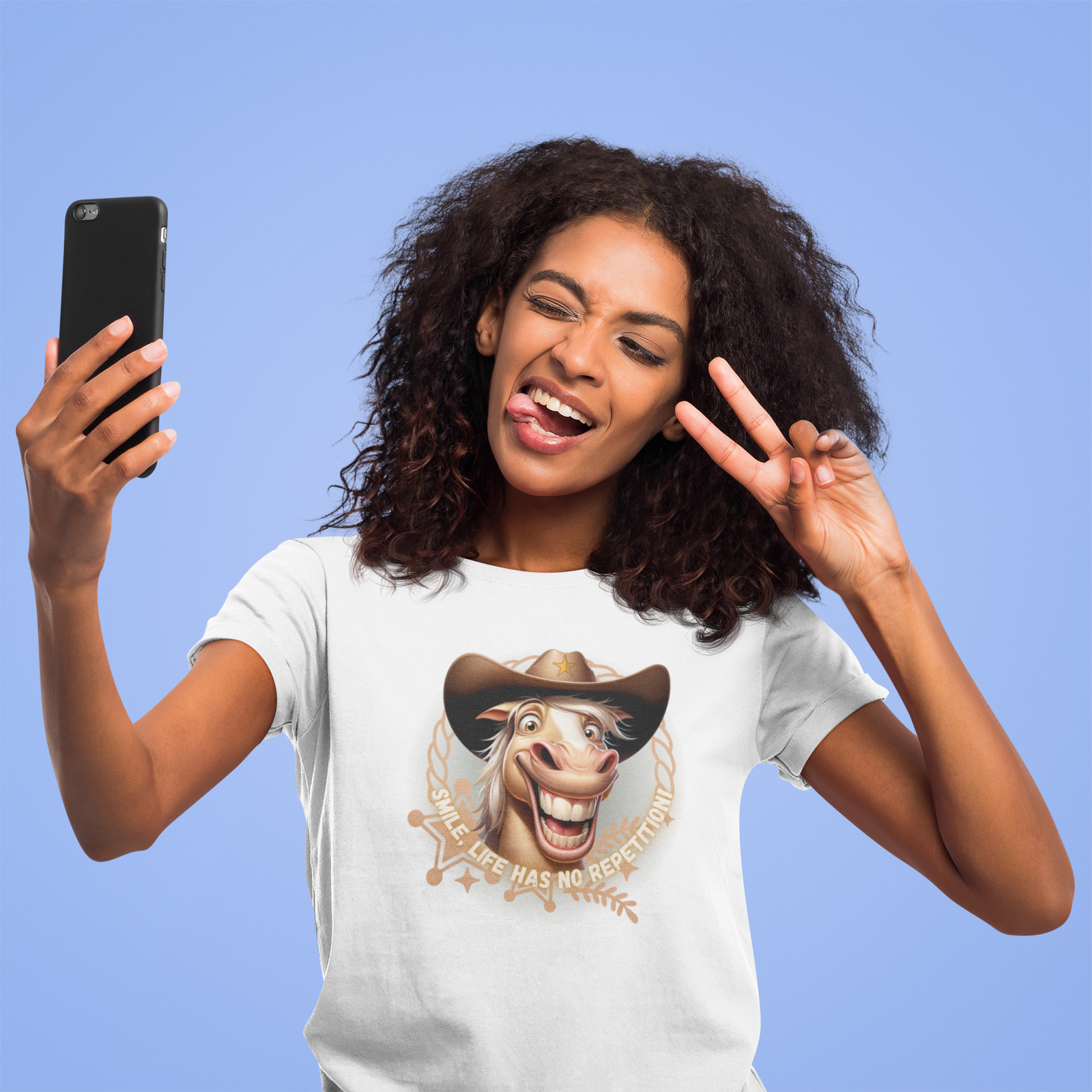Funny Horse Graphic Unisex Tee