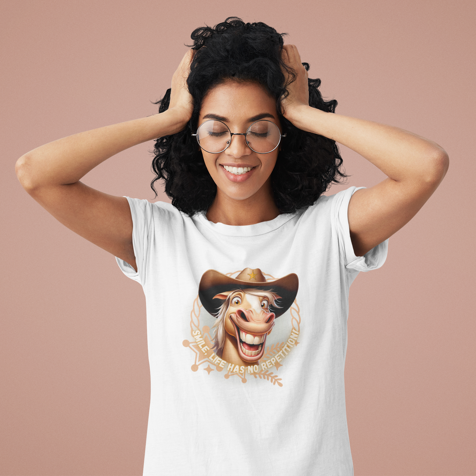 Funny Horse Graphic Unisex Tee