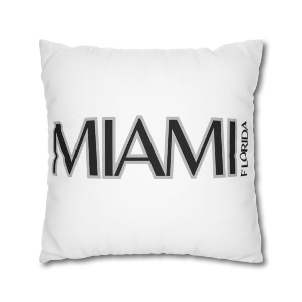 Miami Inspired Square Pillowcase, Decorative Throw Pillow, Home Decor, Modern Cushions, Beach Vibes, Gifts for Miami Lovers
