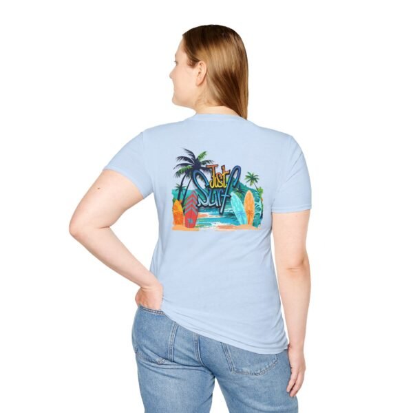 10184175456430333424_2048.jpeg Beach T-Shirt- Just Surf, Summer Style, Casual Wear, Surfing Gift, Unisex Apparel