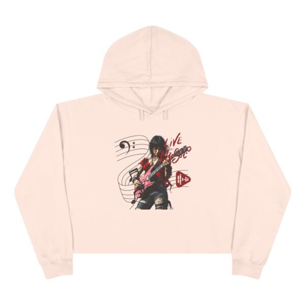 10250089119420642436_2048.jpeg Music Crop Hoodie, Live Music Style Pullover, Gift for Musicians, Casual Outfit