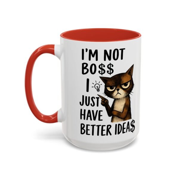 Sassy Cat Coffee Mug, Funny Pet Lover Gift, Boss-Like Humor, Unique Office Mug, Cat Owner Present