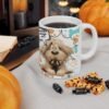 Pet Lover's Ceramic Coffee Mug 11oz / 15oz, Cat & Dog Charming Ceramic Coffee Mug