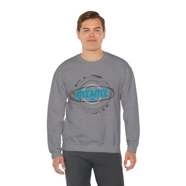 10509857826459479373_2048.jpeg Personalized Miami Graphic Crewneck Sweatshirt Cozy Unisex Pullover Perfect for Casual Outings, Travel, Beach Days