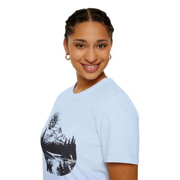 Nature-Inspired Graphic Tee- Adventure Awaits, Casual Unisex, Nature Lover Gift, Outdoor T-Shirt