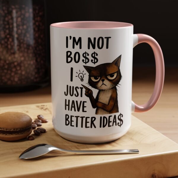 Sassy Cat Coffee Mug, Funny Pet Lover Gift, Boss-Like Humor, Unique Office Mug, Cat Owner Present